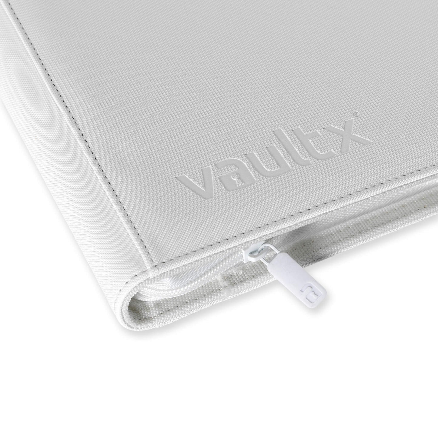 VaultX Exo-Tec Zip Binder - White Edition (9-Pocket)